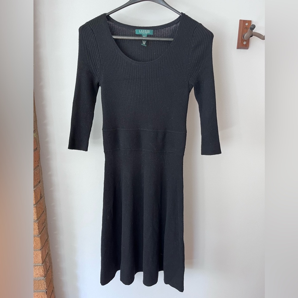 Ralph Lauren Black Long Sleeve Dress